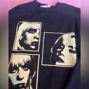 Black and Green Billie Ellish Graphic Sweatshirt